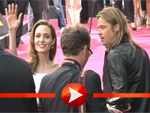 Brad Pitt und Angelina Jolie rauschen am roten Teppich in Berlin an
