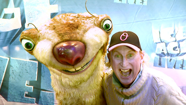Otto Waalkes und Faultier Sid (Foto: HauptBruch GbR)