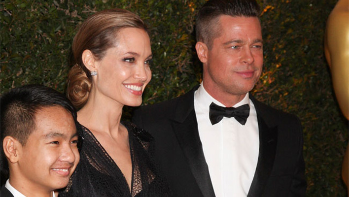 Angelina Jolie, Brad Pitt & Sohn Maddox