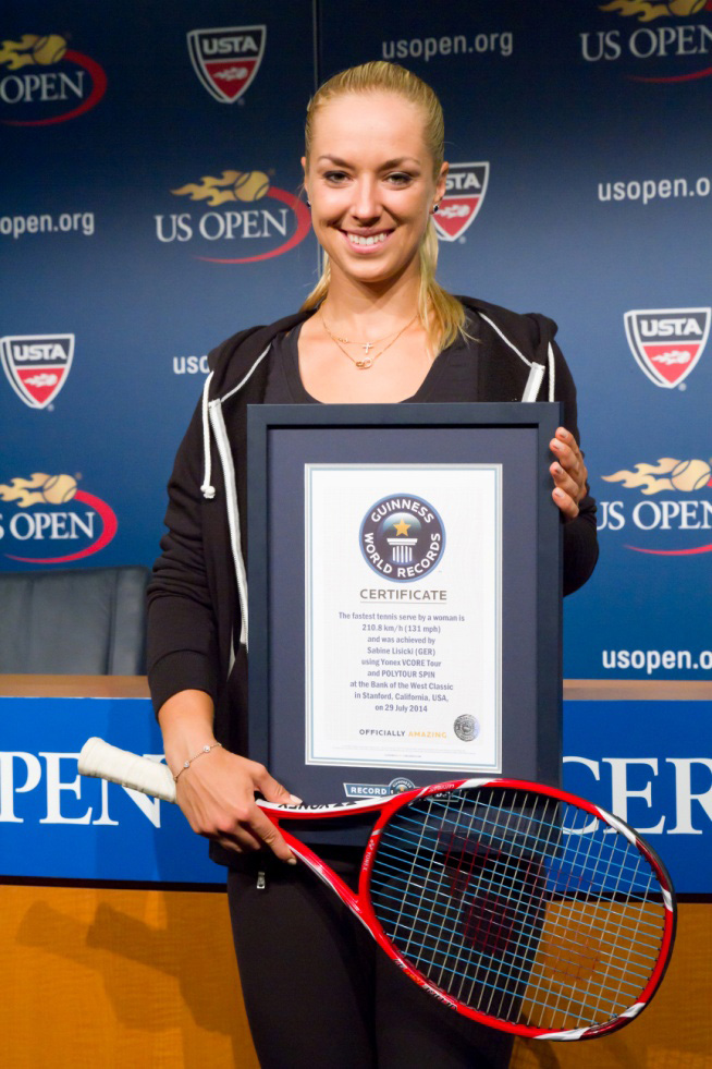 Sabine Lisicki (Foto: Philip Robertson/Guinness World Records)