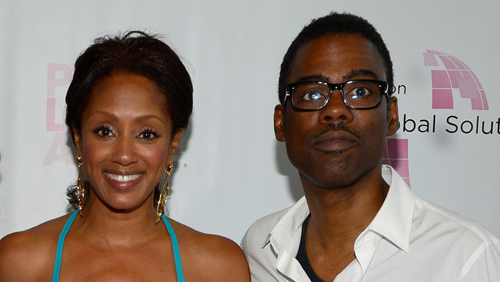 Chris Rock und Malaak Compton (Foto: Cover Media)