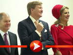 König Willem-Alexaner, Königin Maxima, Olaf Scholz (Foto: Mhoch4)