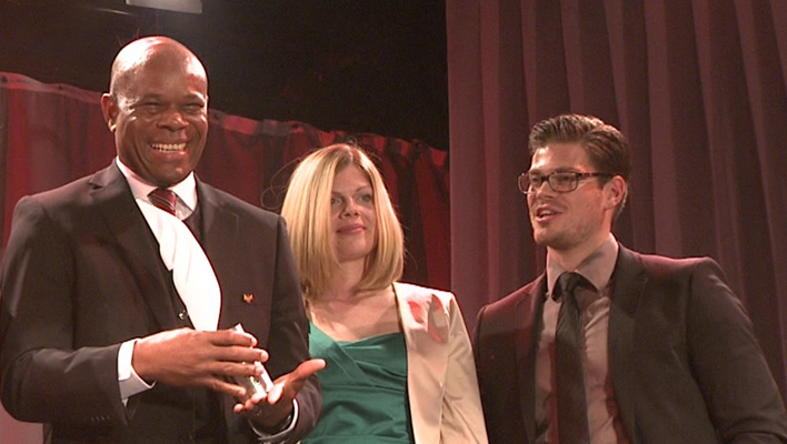George Ezeani, Jennifer Fuchsberger, Julien Fuchsberger (Foto: HauptBruch GbR)