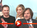 Kate Hudson und Jack Black posieren bei der „Kung Fu Panda 3“-Premiere in Berlin