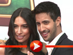 Sami Slimani und seine Schwester Lamiya Slimani bei der Berlin-Premiere von „Kung Fu Panda 3“