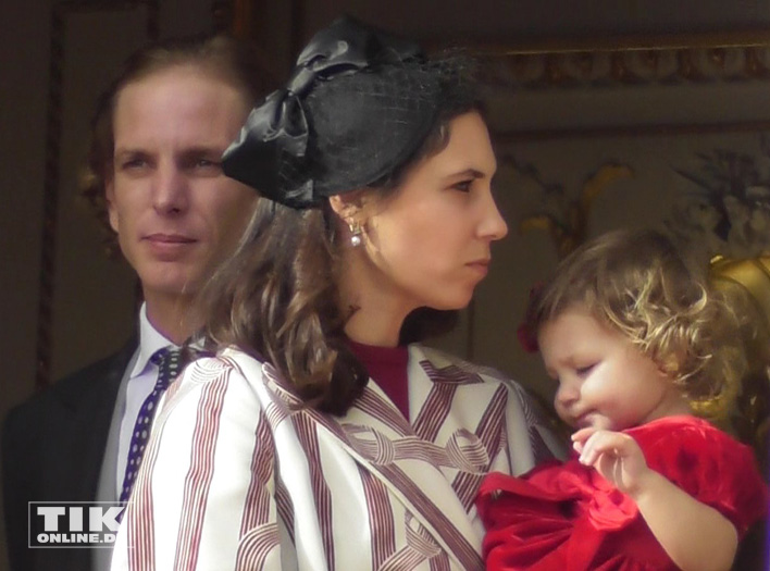 Andrea Casiraghi mit Ehefrau Tatiana Santo Domingo Rechulski und Tochter India