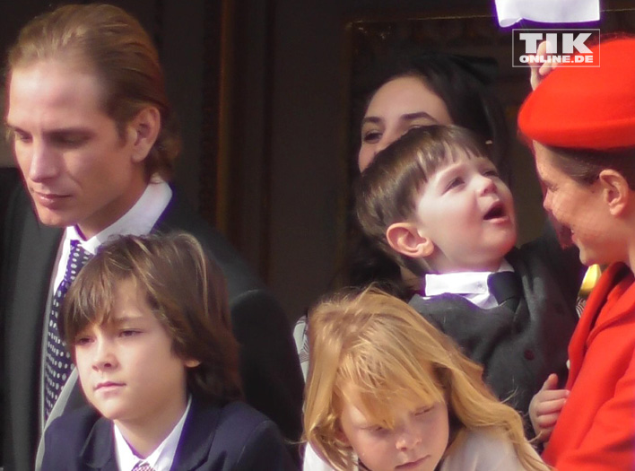 Charlotte Casiraghi mit ihrem Sohn Raphael und ihrem Bruder Andrea Casiraghi