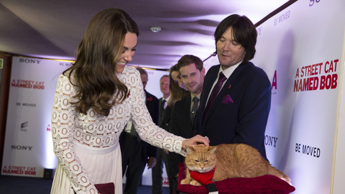 Herzogin Catherine: Royale Premiere von „Bob, der Streuner“ in London