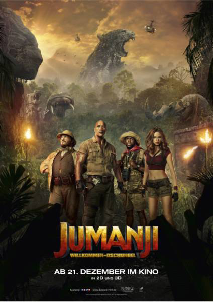 „JUMANJI: WILLKOMMEN IM DSCHUNGEL“ – Hol Dir ein dickes Fan-Paket!