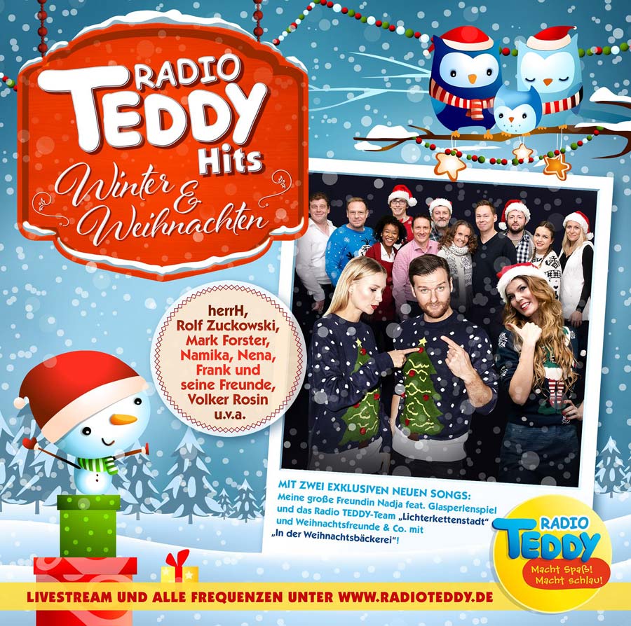 „Radio TEDDY Hits“ für Winter und Weihnachten – Tolle CDs gewinnen!