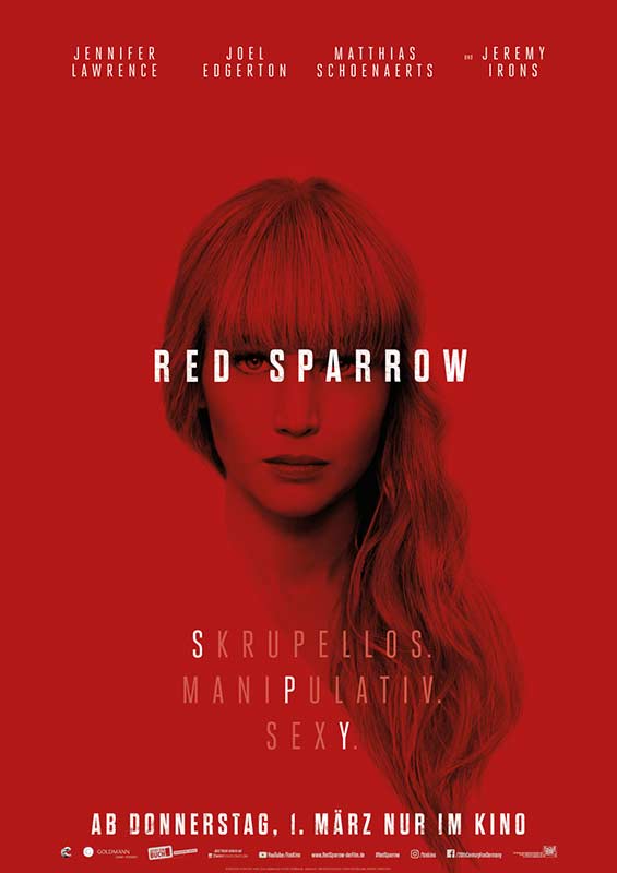 „RED SPARROW“ – Verlosung von Tickets und Spielen