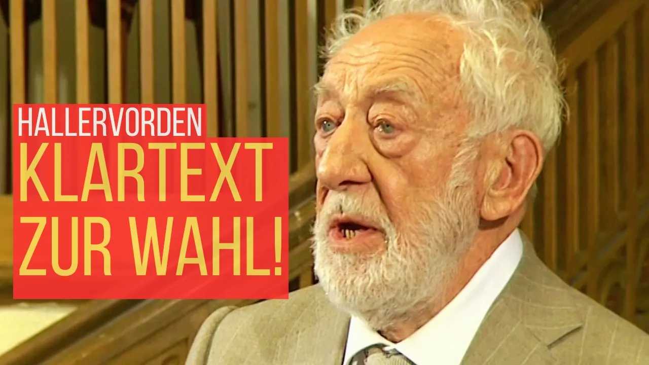 Dieter Hallervorden packt aus: Über den Wahlkampf in Sachsen-Anhalt & die Reaktionen seiner Kritiker