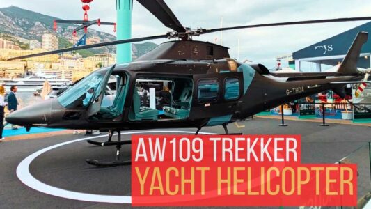 Helicopter Tour: Leonardo Agusta AW109 Trekker at Monaco Yacht Show