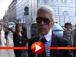 Karl Lagerfeld auf Überraschungsbesuch in Berlin