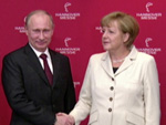 Putin in Hannover: Besuch von Protesten begleitet