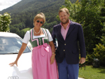Fürstin Gloria von Thurn und Taxis mit Bruder Cari von Schönburg-Glauchau ( Photo: Audi AG)
