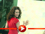 Andie MacDowell hinterlässt einen Handabdruck
