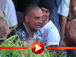 Ed Hardy-Chef Christian Audigier speist in Berlin
