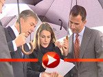 Prinz Felipe und Prinzessin Letizia mit Klaus Wowereit