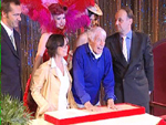 Johannes Heesters mit Ehefrau Simone