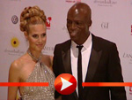Heidi Klum und Seal posieren