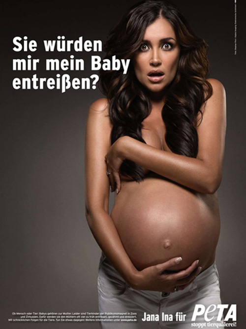 Jana Ina für PETA