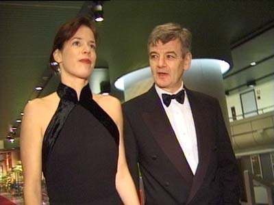 Joschka Fischer mit Ehefrau Nicola Leske