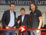 Stefan Kretzschmar und Heiner Brand stehen Rede und Antwort