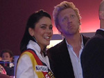 Superbowl-Party: Boris Becker knispelt mit Miss Germany!