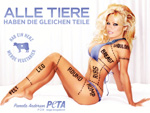 Pamela Anderson: Fleischbeschau für den guten Zweck
