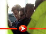 ECHO-Stargast Robbie Williams kommt in Berlin an