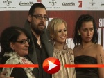 Sido posiert mit Mutter, Schwester und Freundin Doreen