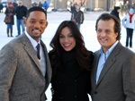 Will Smith und Rosario Dawson: Photocall im Berliner Schnee